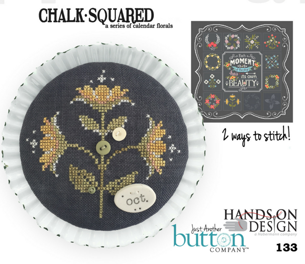 Hands On/JABC ~ Chalk Squared October w/buttons