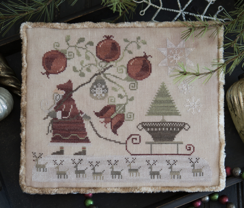 Plum Street Samplers ~ Pomegranate Santa