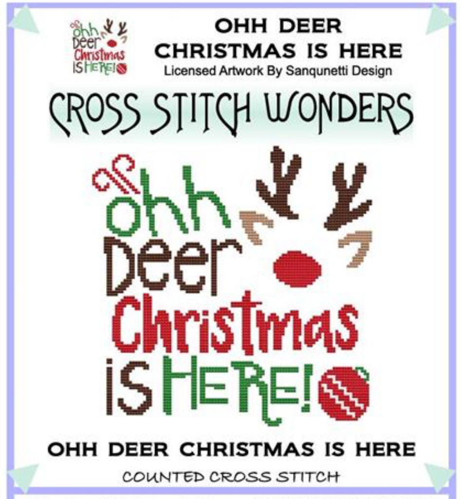 Cross Stitch Wonders ~ Oh Deer Christmas Is Here