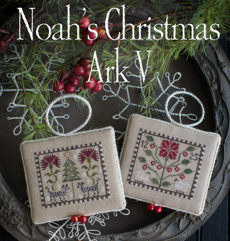 Plum Street Samplers ~ Noah's Christmas Ark #5 ~ Hyenas and Sheep