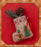 Just Nan ~ Gingerbread Elf Mouse Stocking w/embs. ~ Limited Edition