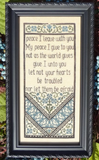 My Big Toe Designs ~ Let Not Your Hearts Be Troubled. (click for full image)