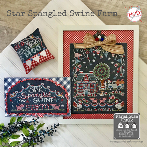Hands On Design ~ Star Spangled Swine Farm Pattern