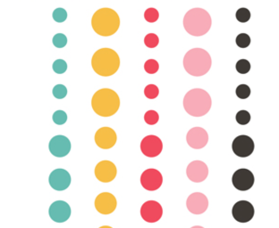 Echo Park ~ Enamel Dots - I'd Rather Be Crafting
