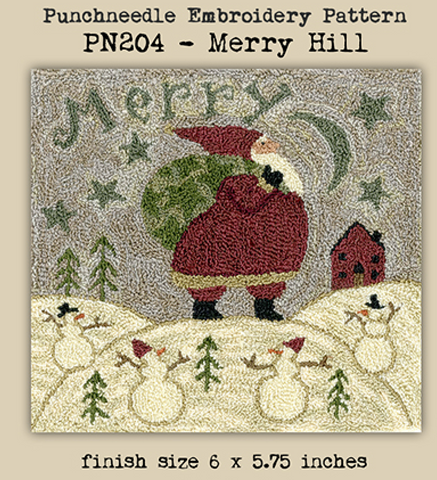 Teresa Kogut ~ Merry Hill Punch Needle w/weavers cloth