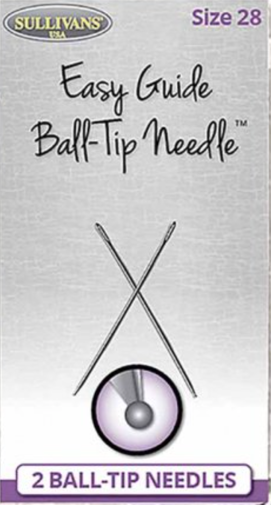 Size 28  Ball Tip Needles ~ pkg of 2
