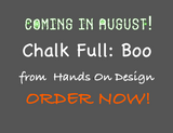 Hands On Design ~ Chalk Full:  Boo Pattern