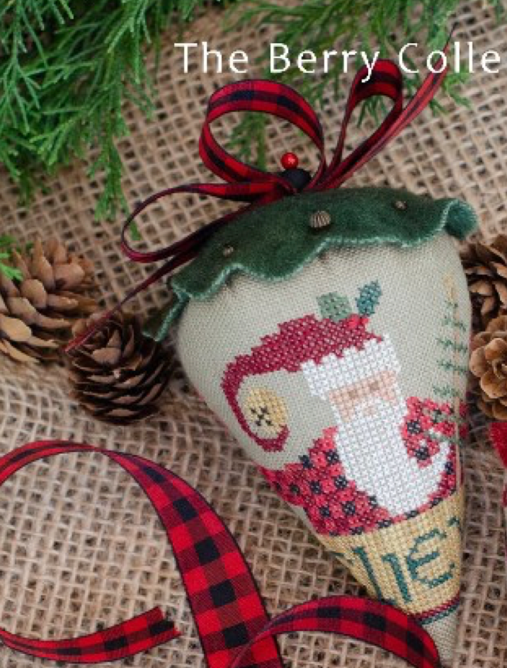 Erica Michaels Designs ~ St. Nick's LINEN Berry