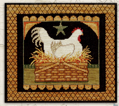 Teresa Kogut ~ Prim Hen in Basket