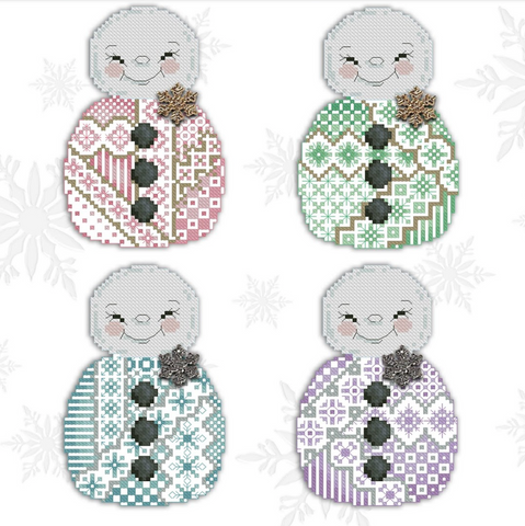 Kitty And Me Designs ~ Crazy Snowmen (4 designs!)
