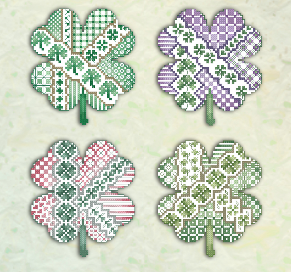 Kitty And Me Designs ~ Crazy Shamrocks (4 designs!)