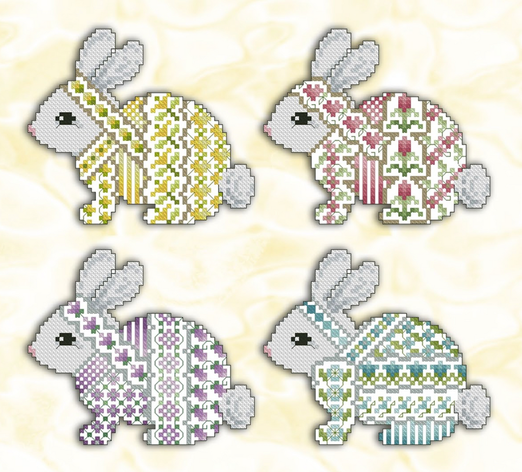 Kitty And Me Designs ~ Crazy Bunnies (4 designs!)