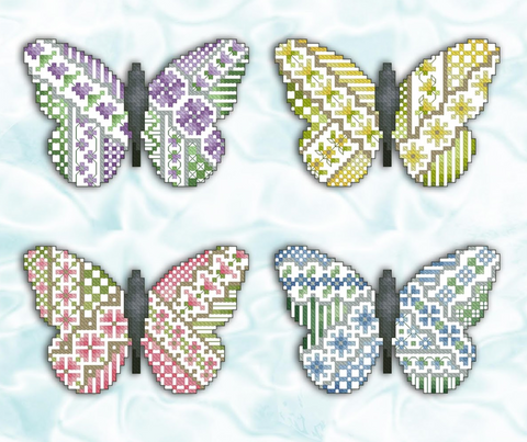 Kitty And Me Designs ~ Crazy Butterflies (4 designs!)