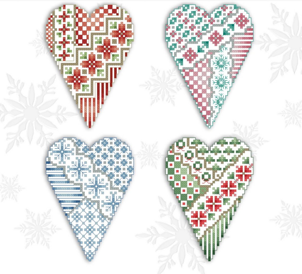 Kitty And Me Designs ~ Crazy Hearts (4 designs!)