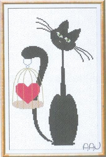 Alessandra Adelaide Needleworks ~ Valentine Meow