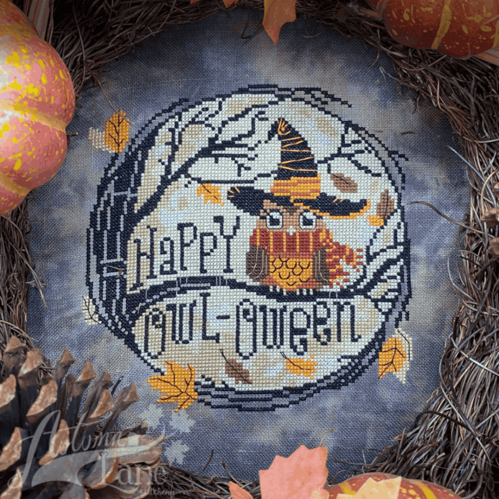 Autumn Lane Stitchery ~ Happy Owl-Oween