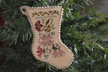 Abby Rose Designs ~ Sampler Stocking Ornament 2