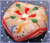 Barbara Ana Designs ~ Winter Biscornu