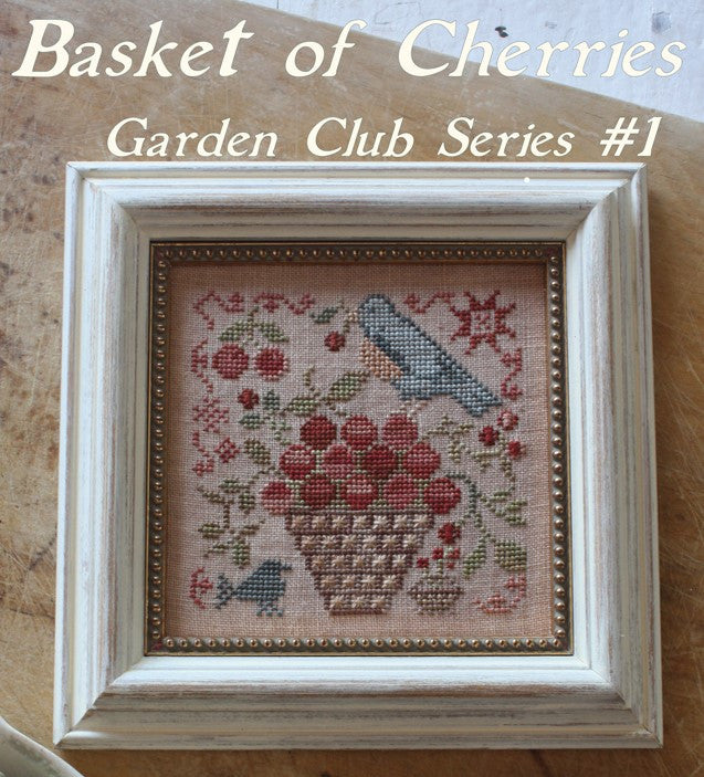 Blackbird Designs ~ Garden Club ~ Basket Of Cherries