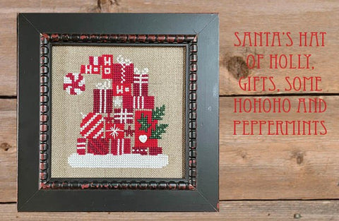 Bent Creek ~ Santa's Hat of Holly, Gifts, some HOHOHO & Peppermints KIT