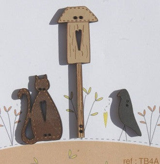 The Bee Company ~ Cat, Crow & Birdhouse