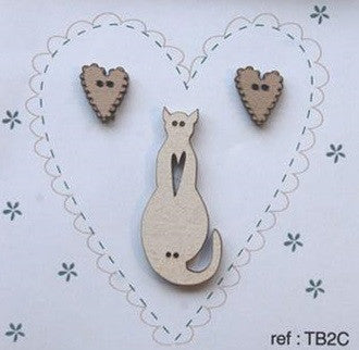 The Bee Company ~ Hearts & Cream Cat
