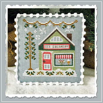 Country Cottage Needleworks ~ Snow Village 9 - Ice Creamery