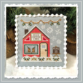 Country Cottage Needleworks ~ Snow Village 10 - Iced Coffee Cafe