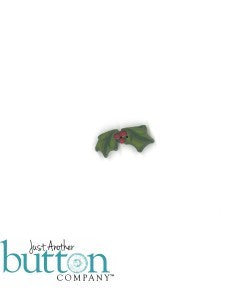 Country Cottage ~ By The Chimney JABC Holly Sprig Button