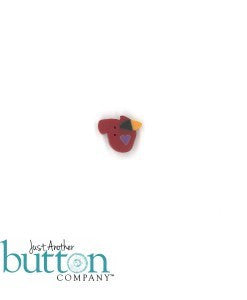 Country Cottage ~ Let Us Adore Him JABC Cardinal Button