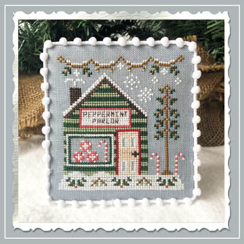 Country Cottage Needleworks ~ Snow Village 4 - Peppermint Parlor