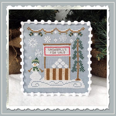 Country Cottage Needleworks ~ Snow Village 8 - Snowball Stand