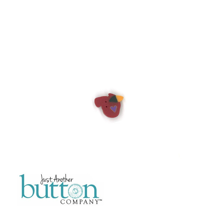 Country Cottage ~ Poinsettia Place JABC Cardinal Button