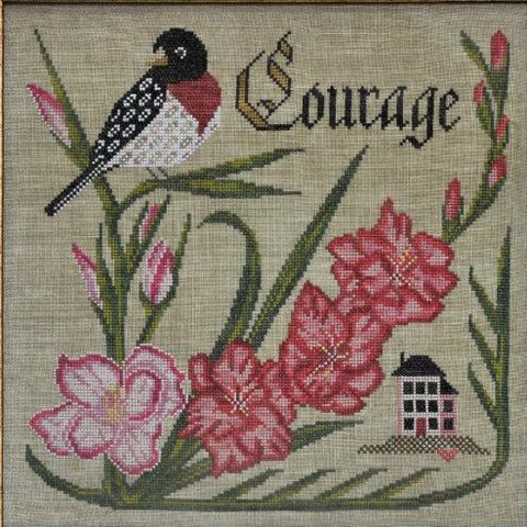 Cottage Garden Samplings ~ Have Courage - Songbird's Garden Series Part 8