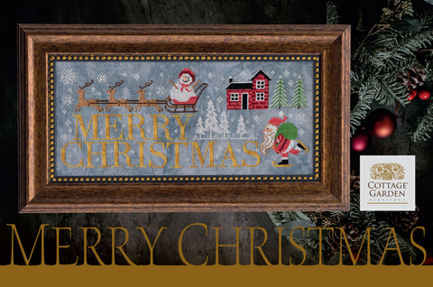 Cottage Garden Samplings ~ Merry Christmas