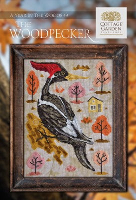 Cottage Garden Samplings ~ Year In The Woods 9 - The Woodpecker