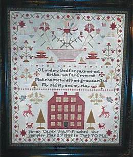 Chessie & Me ~ Sarah Casey Unwin 1848 Sampler