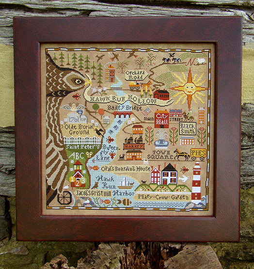 Carriage House Samplings ~ Map of Hawk Run Hollow