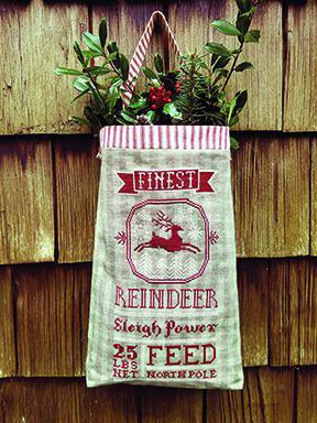 Carriage House Samplings ~ Reindeer Feed Sack