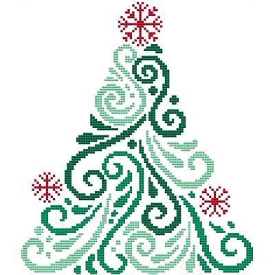 Cross Stitch Wonders ~ Art Deco Tree ONE
