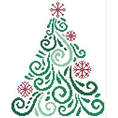 Cross Stitch Wonders ~ Art Deco Tree TEN