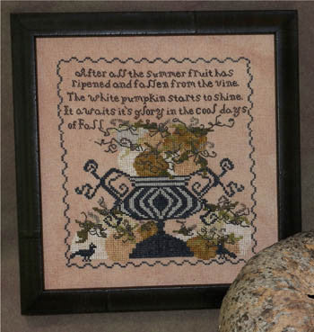 Dames Of The Needle ~ White Pumpkin Sampler