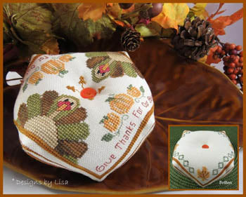 Designs by Lisa ~ Turkey Biscornu