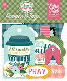 Echo Park ~ Have Faith Frames & Tags Ephemera