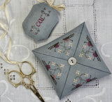 The Drawn Thread ~ When I Am Sewing Pin Pillow & Fob