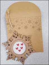 Cute Wooden Snowflake Frame Ornament