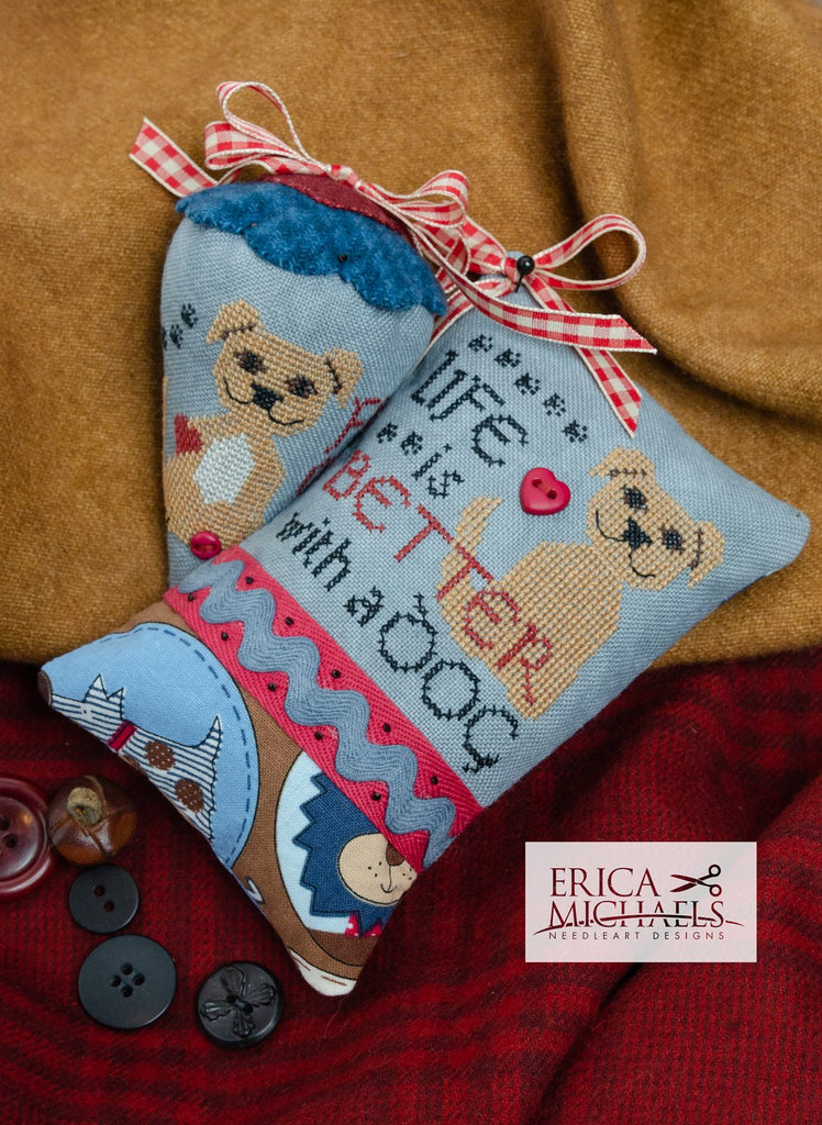 Erica Michaels Designs ~ Life is Better - Woof! (both designs included!)
