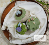 Erica Michaels Designs ~ Spring Berries pattern and matching JABC Mini Pins **Limited pins available!
