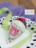 Erica Michaels Designs ~ Tiptoe Through the Tulips pattern and matching JABC Mini Pins **Limited pins available!