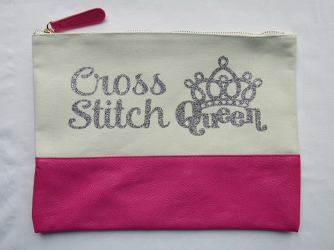 Project Zipper Bag - Cross Stitch Queen #3 (various colors)